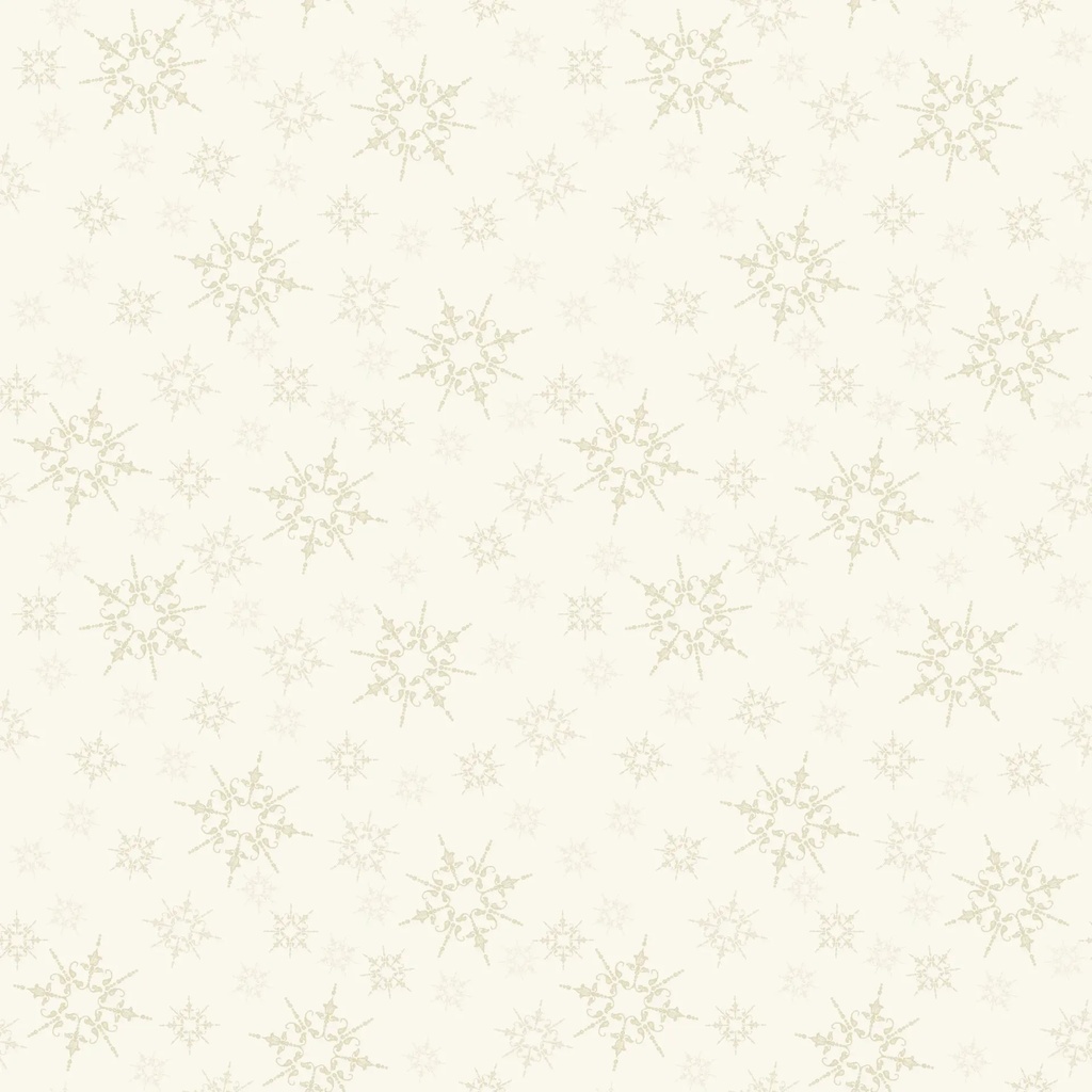[WB-W195-011-112] WB-W195-011-112 / Snowflakes - Cream
