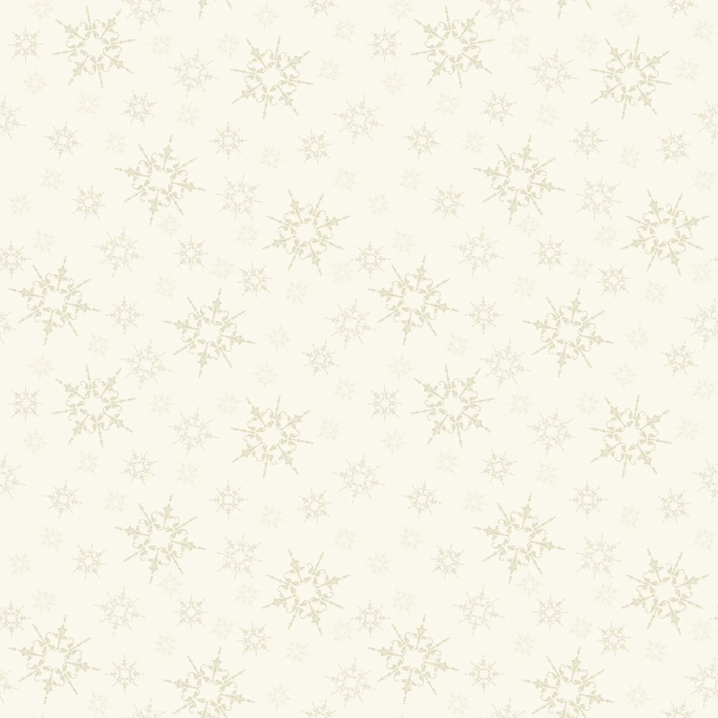 [WB-W195-011-112] WB-W195-011-112 / Snowflakes - Cream