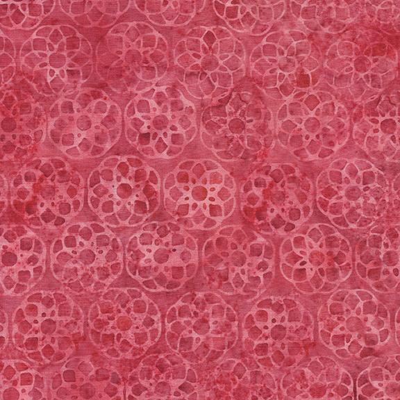 Geometric Flower-Red Coral