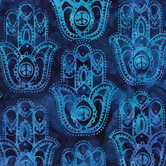 122345570 / Peace Hand-Blue Cornflower