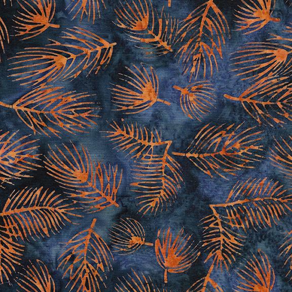 Pine Needles-Blue Navy