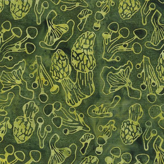 Mushroom Time-Green Frog