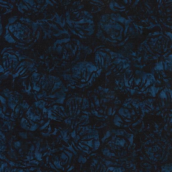 122456595 / Poppies Floral-Blue Midnight Blue
