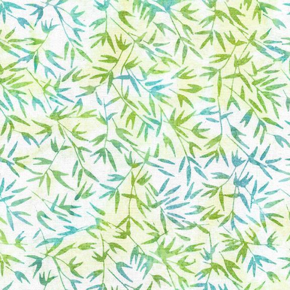 122428700 / Bamboo Leaves-White