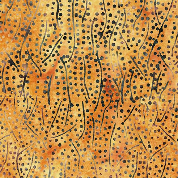 Dots and Lines Gold Ochre