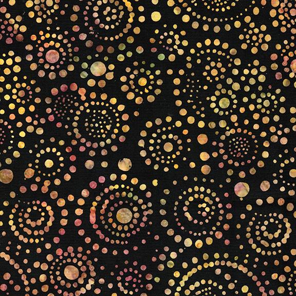 Dots and Swirls Black