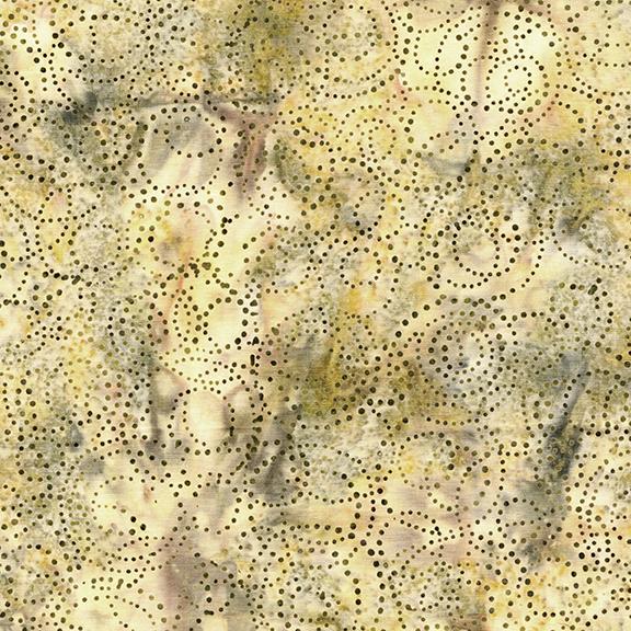 Swirly Dots Multi Green Yellow Glacier