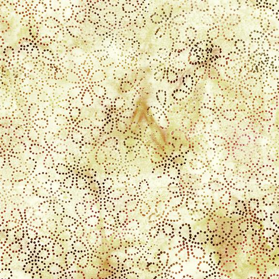 Floral Dots Multi Yellow Peach