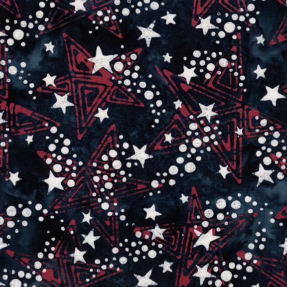 Shooting Stars Blue Midnight Blue