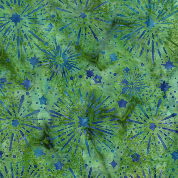 122564650 / Sunburst Stars Green Gecko
