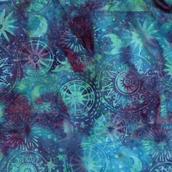 Cosmic Shapes Multi Blue Turquoise Purple