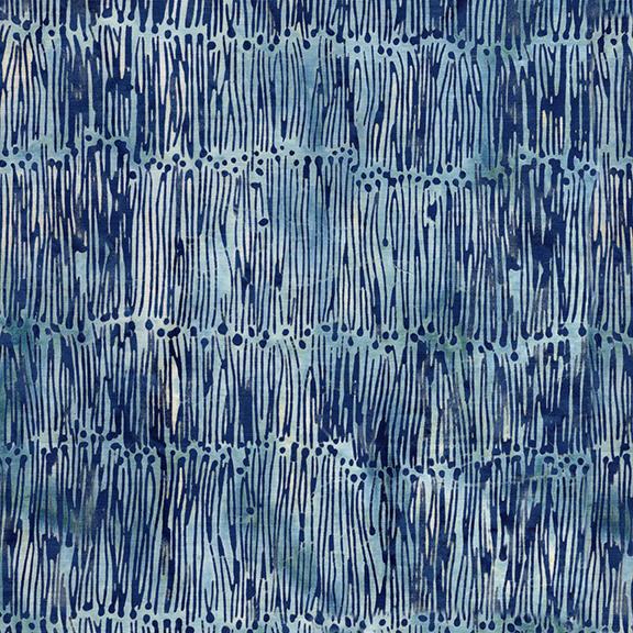 Lines with Dots Blue Wave