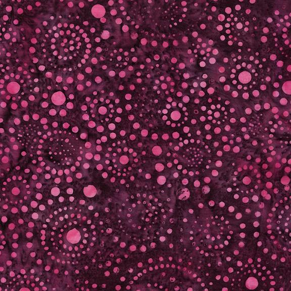 Dots and Swirls Red Burgundy