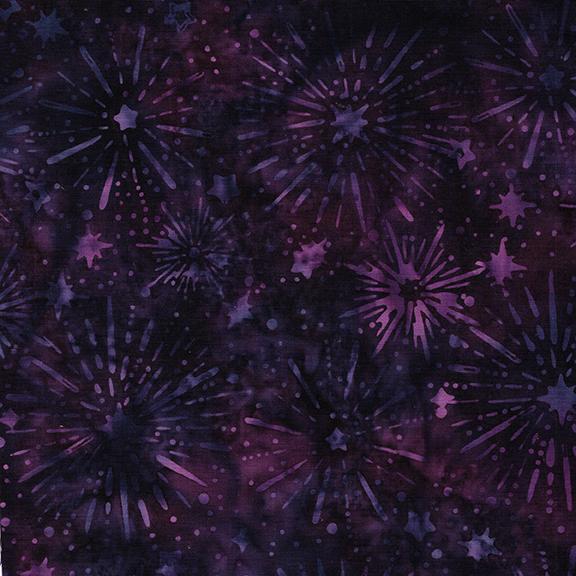 Sunburst Stars Purple Eggplant