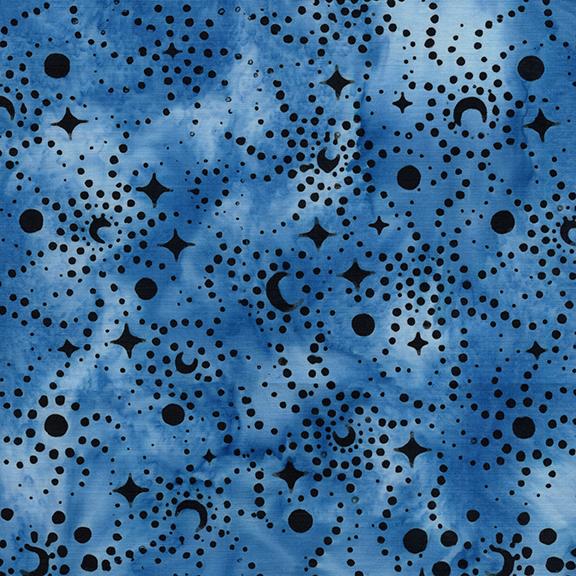 Stars and Swirls Blue French Blue