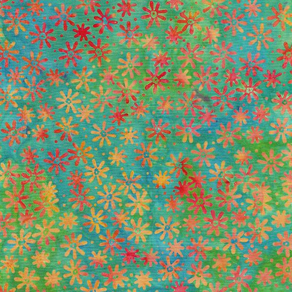 Mini Daisy-Multi Blue Green Marbles