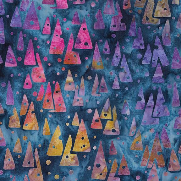 Triangles and Dots-Blue Marine