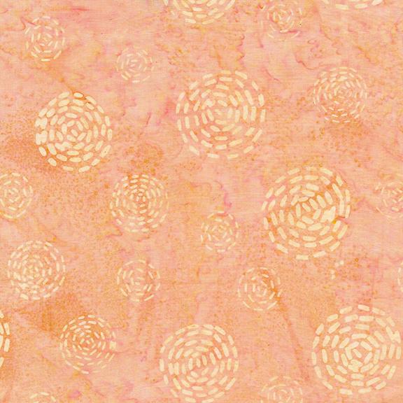 Stitched Circles-Orange Marmalade
