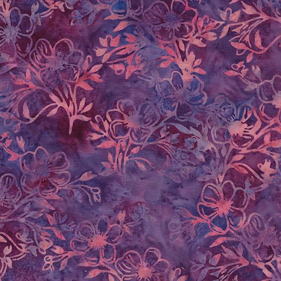 Dogwood Floral-Multi Purple Pink Iris
