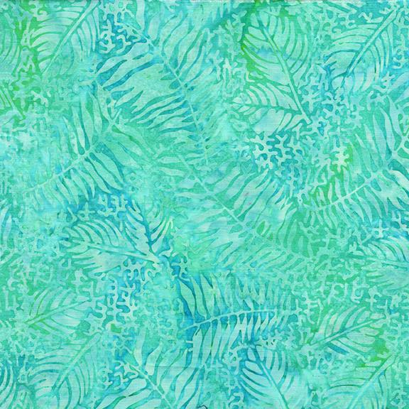 Fossil Fern Leaf-Teal Aqua