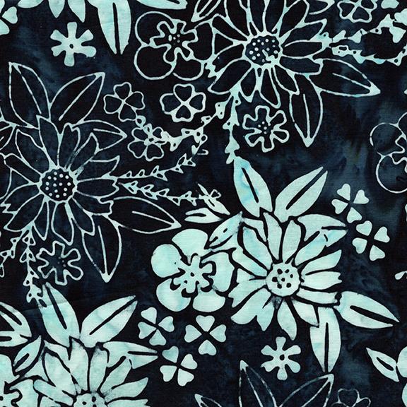 Floral Spray-Teal Bridgewater