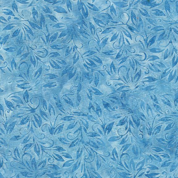 Small Leaf-Blue Chambray