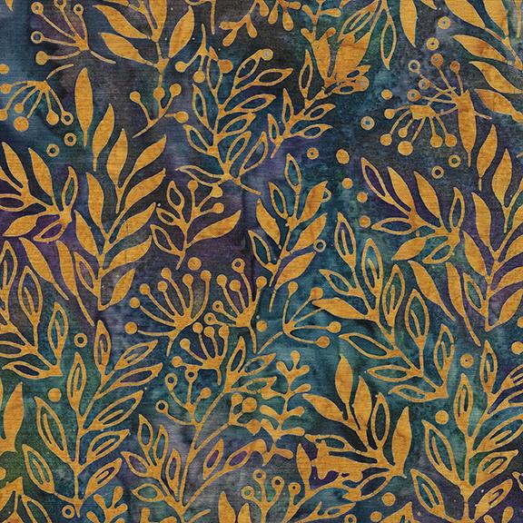 112419828 / Leaves with Dandelion-Multi Blue Purple