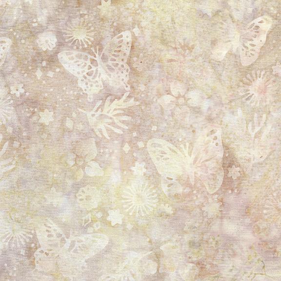 712401020 / Butterfly Floral-Neutral Champagne