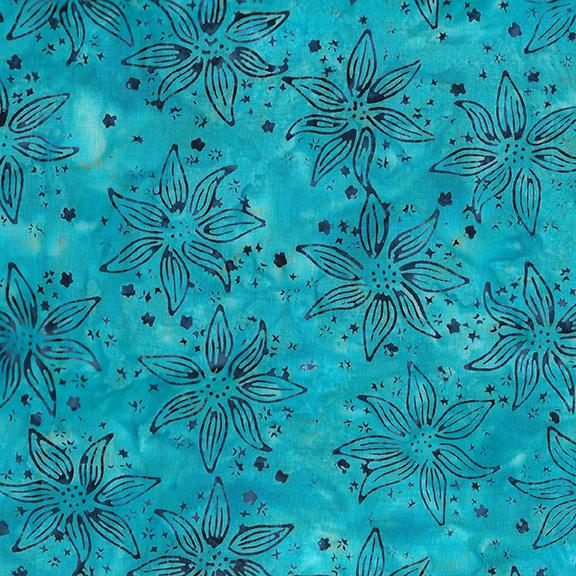 712414527 / Large Floral-Blue Waterfall