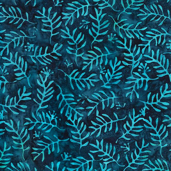 Vines and Sprigs-Blue Navy