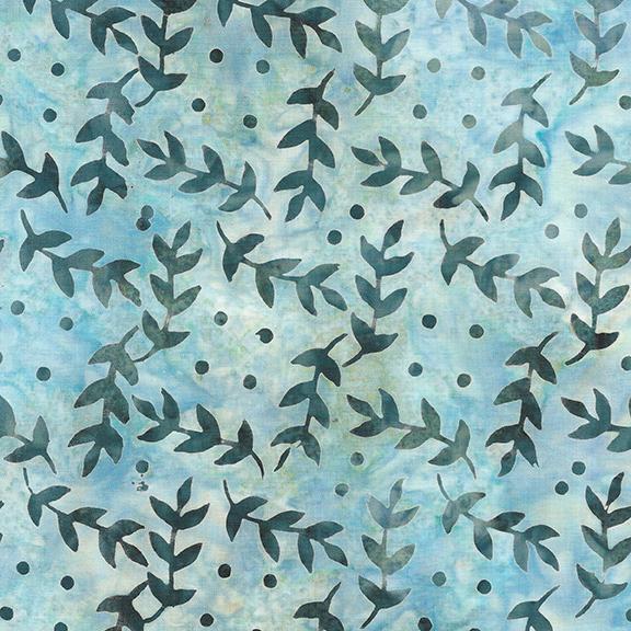 Leaves-Teal Aqua
