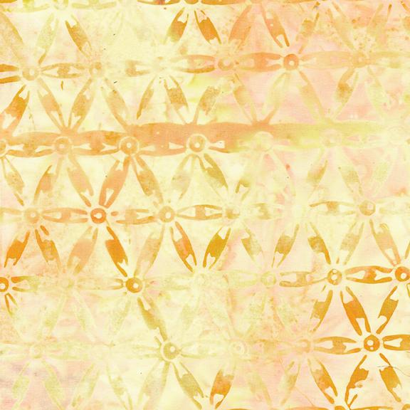 512405203 / Floral Hexies-Yellow Parchment