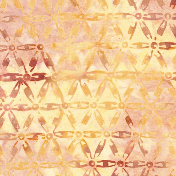Floral Hexies-Multi Pink Yellow