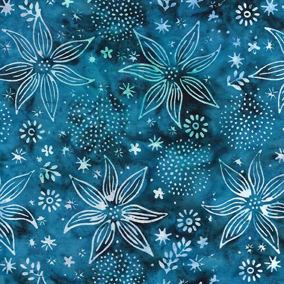 712408540 / Large Floral Mix-Blue Azure