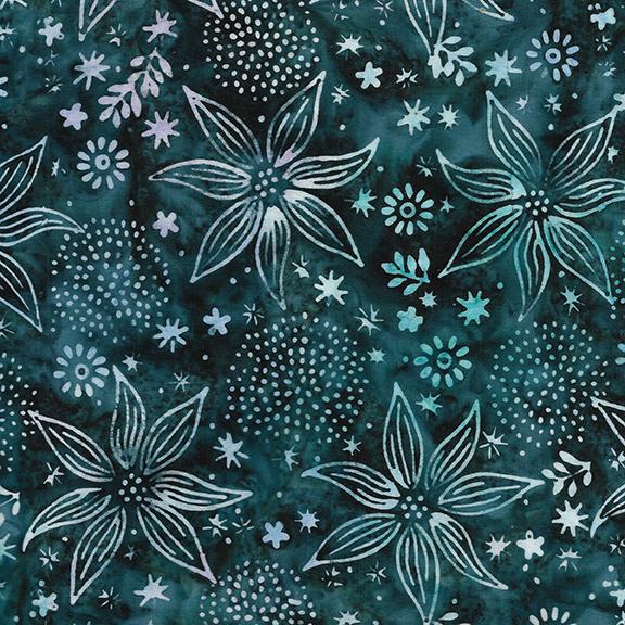 712408960 / Large Floral Mix-Teal
