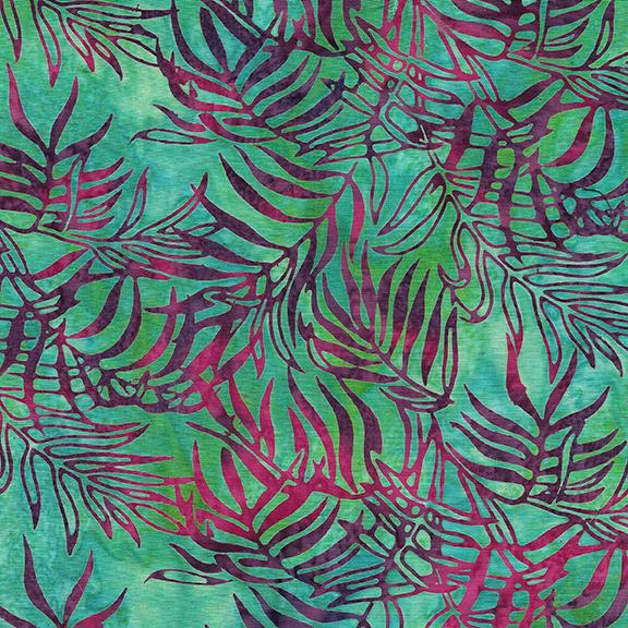 112415975 / Palm Cluster-Teal Bermuda