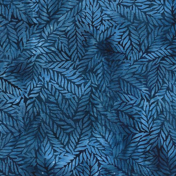 112411550 / Mini Tossed Leaves-Blue Blueberry