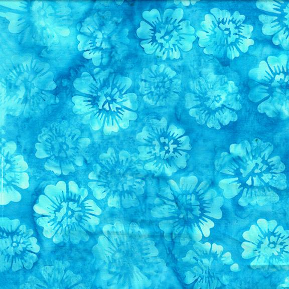 712525940 / Floral Tossed-Teal Surf