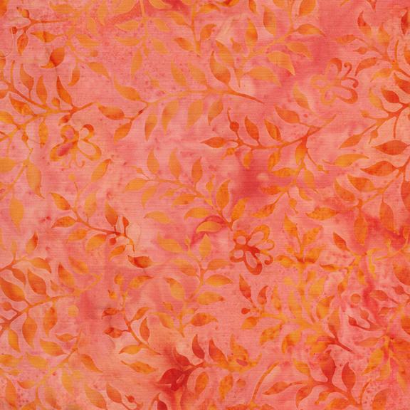 112508253 / Butterfly & Leaves-Orange Tangerine