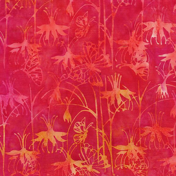 112502872 / Fuchsia Butterfly-Multi Orange Pink