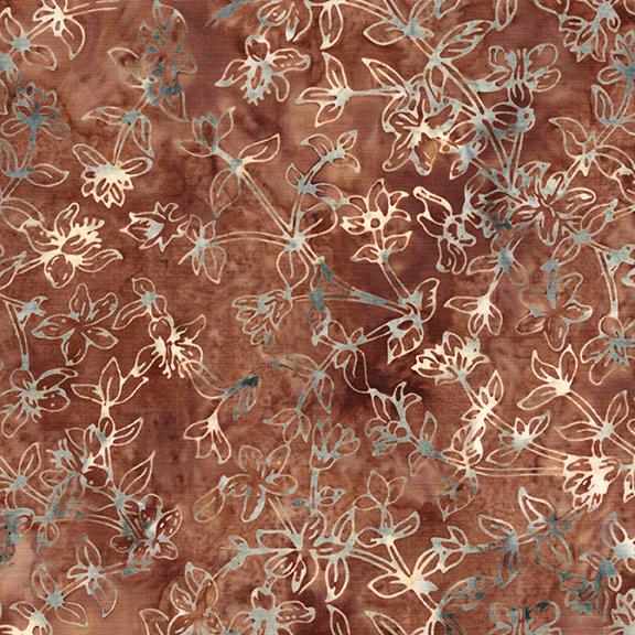 812504083 / Floral Vine-Brown Java