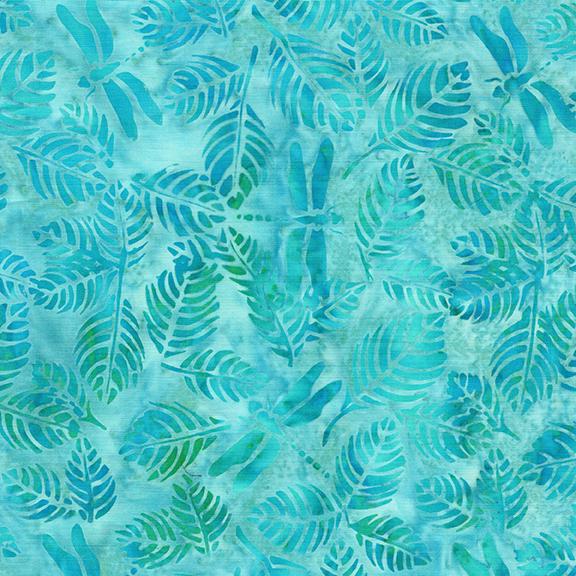 112505915 / Dragonfly Leaves-Teal Sea Glass