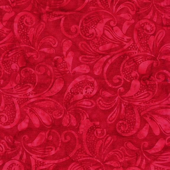 112510355 / Lg Paisley Swirl-Red Candy