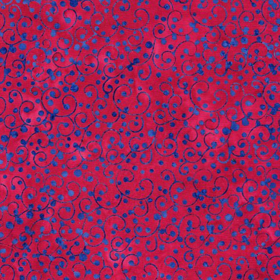 112511817 / Dot Swirl-Multi Red Blue