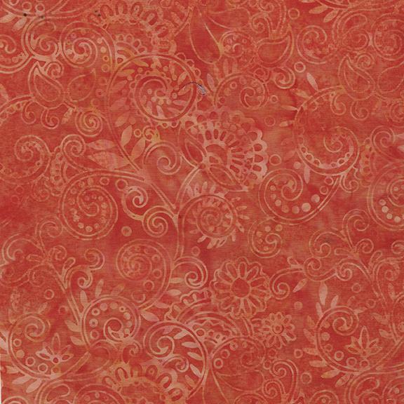 112516266 / Floral Paisley-Orange Tiger