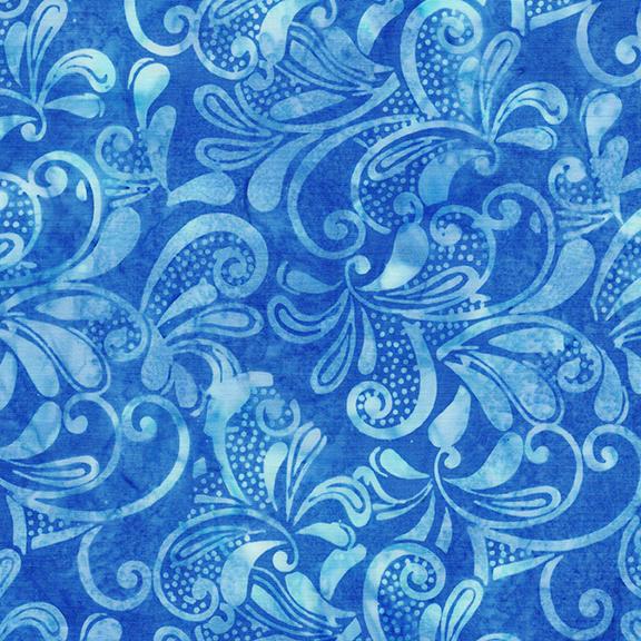 112510520 / Lg Paisley Swirl-Blue Powder Blue