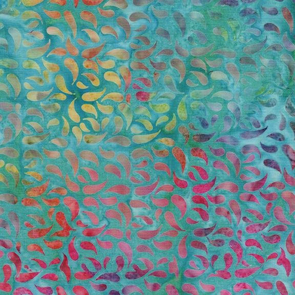 112515851 / Paisley Petals-Multi Turquoise Green