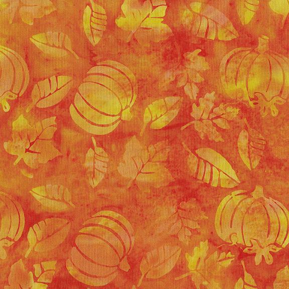 122367256 / Pumpkin Leaves-Orange Marmalade