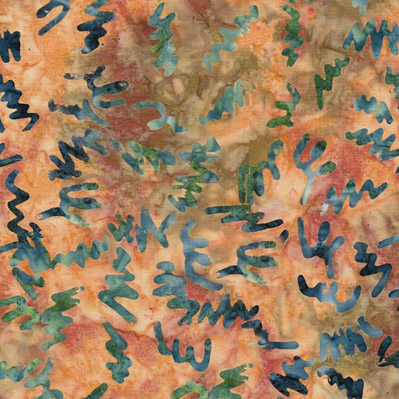 822306805 / Spiral Doodles-Multi Orange Brown Citrine