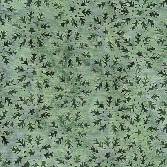 122328600 / Snowflake Circles-Green Mint